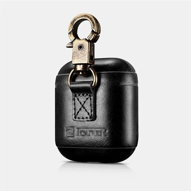 Luxury Handmade Apple AirPods Protective Case Cover with Bronze Keychain