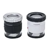 30X Handheld Cylindrical Magnifier with LED UV Jewelry Check Magnify Loupe