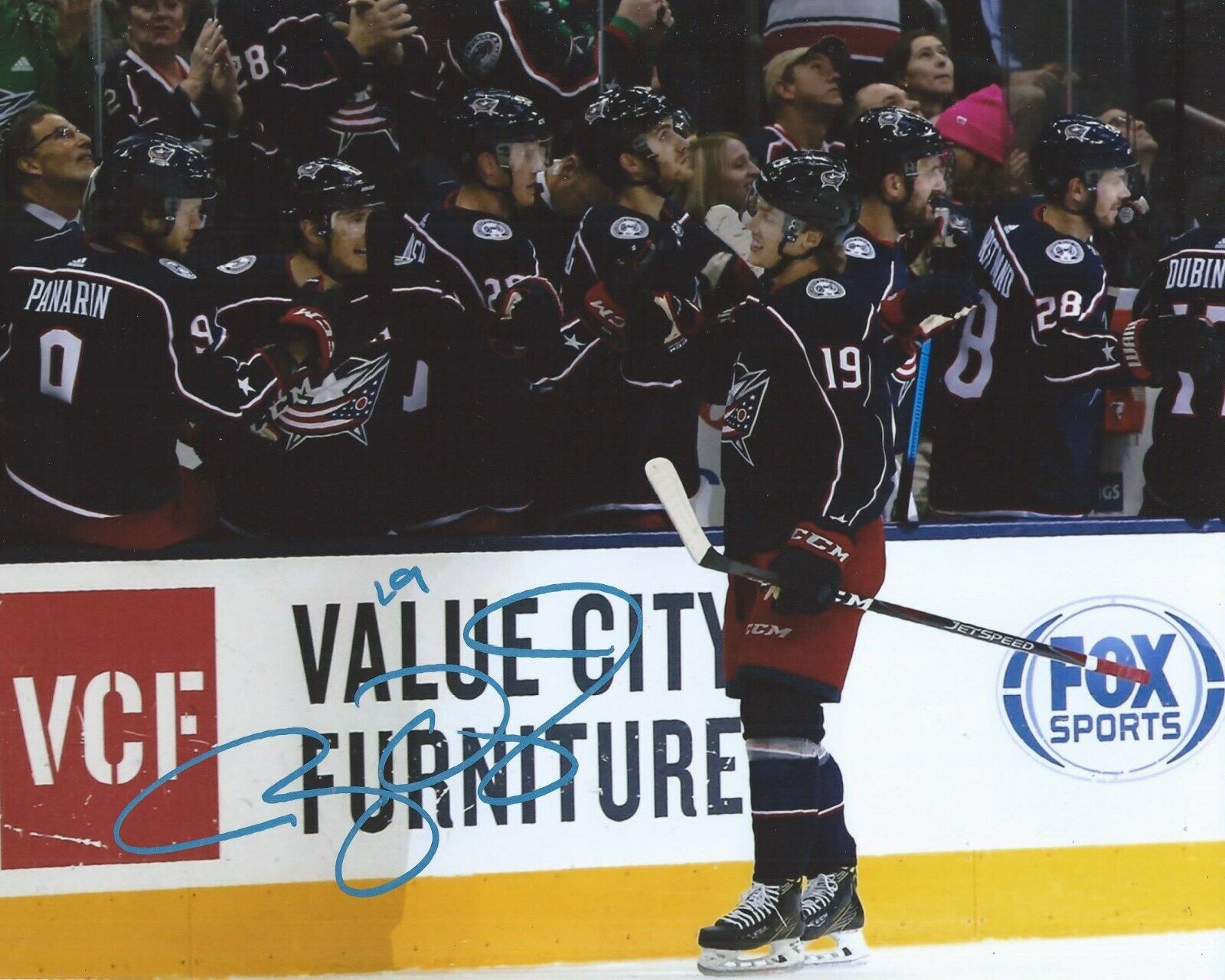 Ryan Dzingel Signed 8x10 Photo Poster painting Columbus Blue Jackets Autographed COA