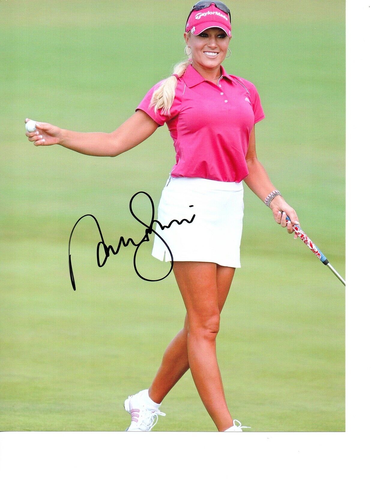 Natalie Gulbis LPGA star hand signed autographed 8x10 golf Photo Poster painting coa SEXY c