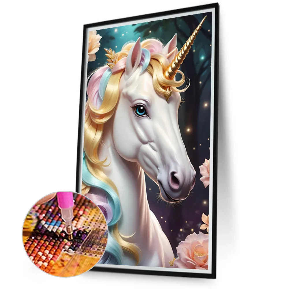 Diamond Painting - Full Round Drill - Unicorn(Canvas|40*70cm)