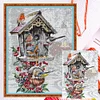 Birds on the Mailbox - 11CT Counted Cross Stitch - 40*56cm