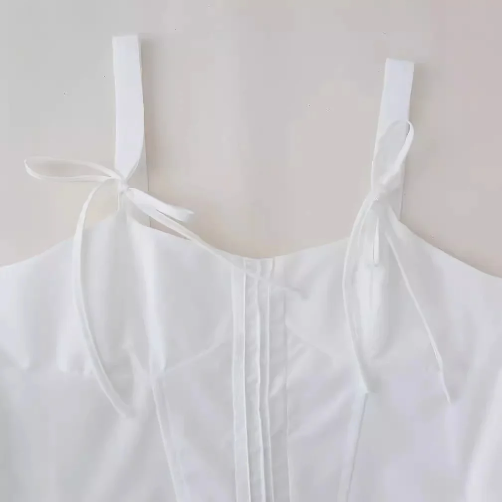 Nigikala Nigikala Women's Clothing INS Net Red Explosion White Bow Repair Body Slim Thin Sling Coat