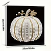 (25x25cm)DIY Pearl Painting Pumpkin Framed Handmade Pearl Material Art Kit Living Room Decor