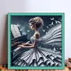 (Multi-Style) Piano Girl-11CT Stamped Cross Stitch 40*40/50*50cm