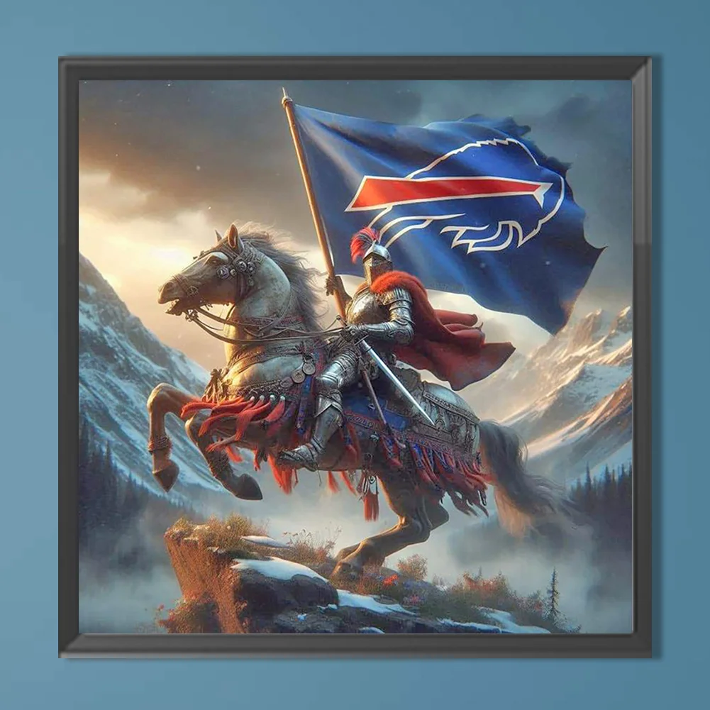 Diamond Painting - Full Round Drill - Buffalo Bills(Canvas|40*40cm)