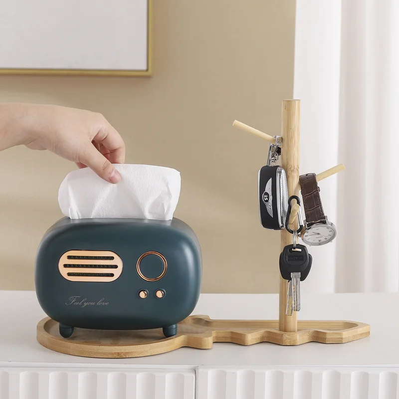 Athvotar Solid Wood Jewelry Display Rack Living Room Desktop Key Hanging Rack Gourd Tray Storage Shelf