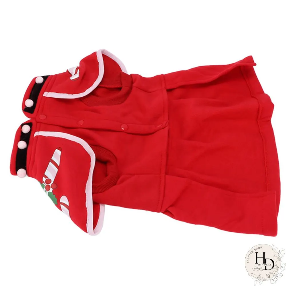 Dog Christmas Costume Thicken Warm Christmas Clothes for Small Medium Large Dogs(XL ) Deeh