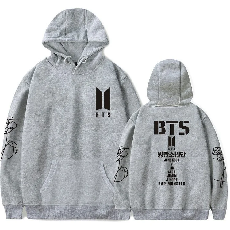 White clearance bts hoodie