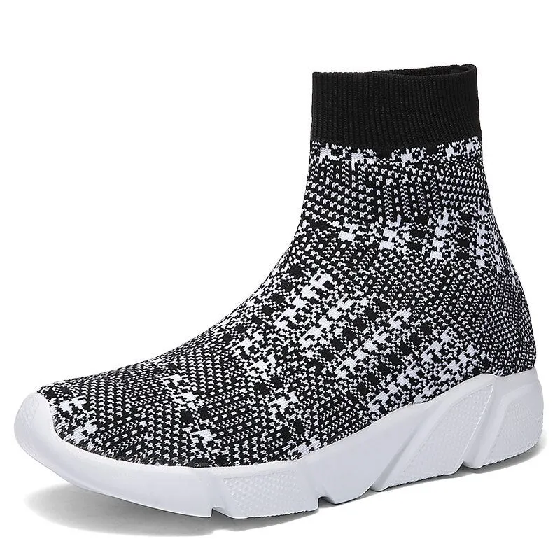 MWY Winter Short Plush High Top Socks Women Sneakers Casual Walking Shoes Unisex Platform Shoes Plus Size Zapatillas Mujer