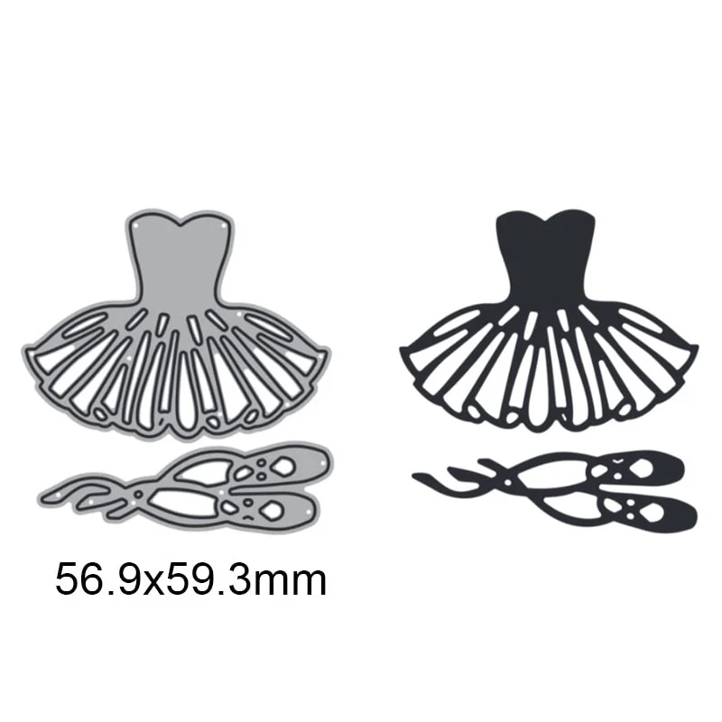 Beautiful Ballet Skirt Shoes Metal Cutting Dies For DIY Scrapbook Cutting Die Paper Cards Embossed Decorative Craft Die Cut New