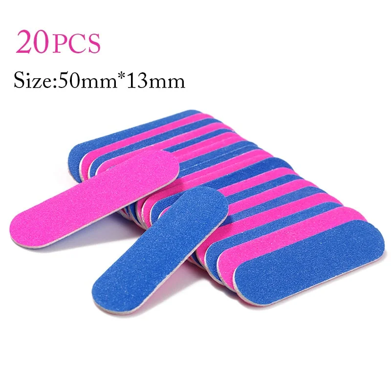 50/100pcs Mini Double Sided Nail File Sandpaper Disposable Nail Equipment Accessories Buffer Files Manicure Nail Art Tools-Nail Inspo