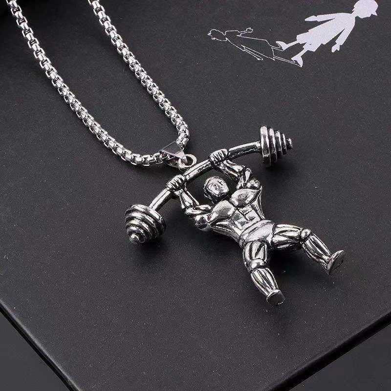 Hip-Hop Vintage Style Animal Letter Alloy Titanium Steel Plating Men’s Pendant Necklace Men Pendant Necklaces