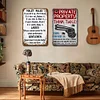 2PCS Warning - Metal Tin Signs(8*12Inch/12*16Inch)