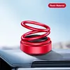 Solar Powered Aroma Diffuser Rotating Suspension Double Ring Car Perfume for Car