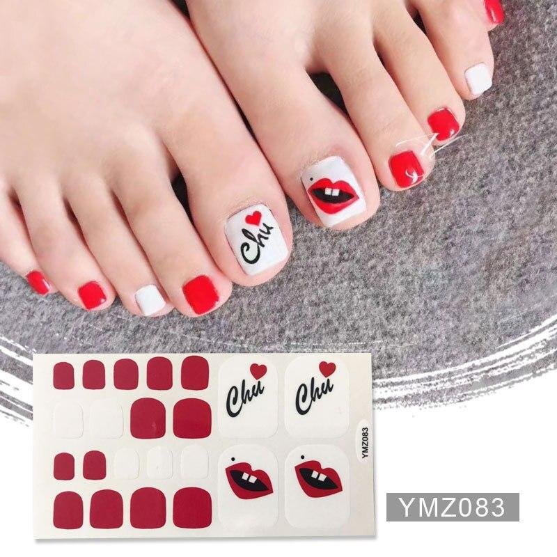 Pure Color DIY Nail Wraps Full Cover Nails Sticker Art Decorations Manicure Adhesive Polish Nails Solid Color Valentine Gift 1109
