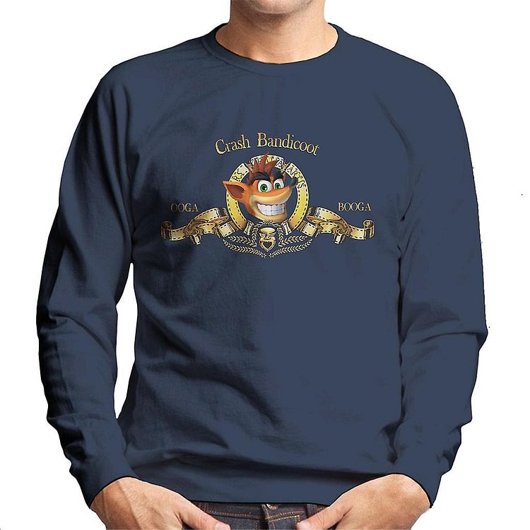 Crash Bandicoot Metro Goldwyn Mayer Lion Men's Sweatshirt