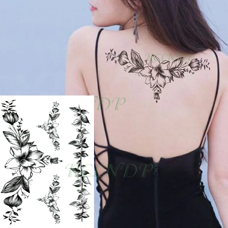 Waterproof Temporary Tattoo Sticker Joker Skull Letter Big Size Body Art Flash Tatoo Fake Tatto Stickers for Girl Men Women