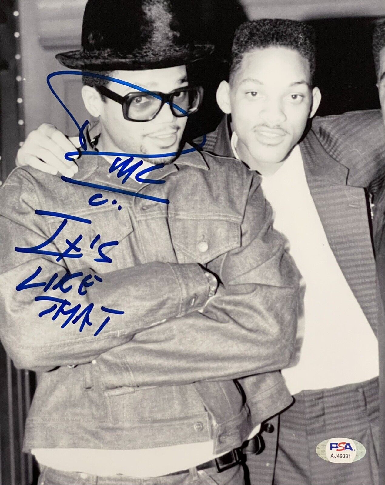 Darryl Mcdaniels Signed Autographed Run DMC 8x10 Photo Poster painting PSA/DNA