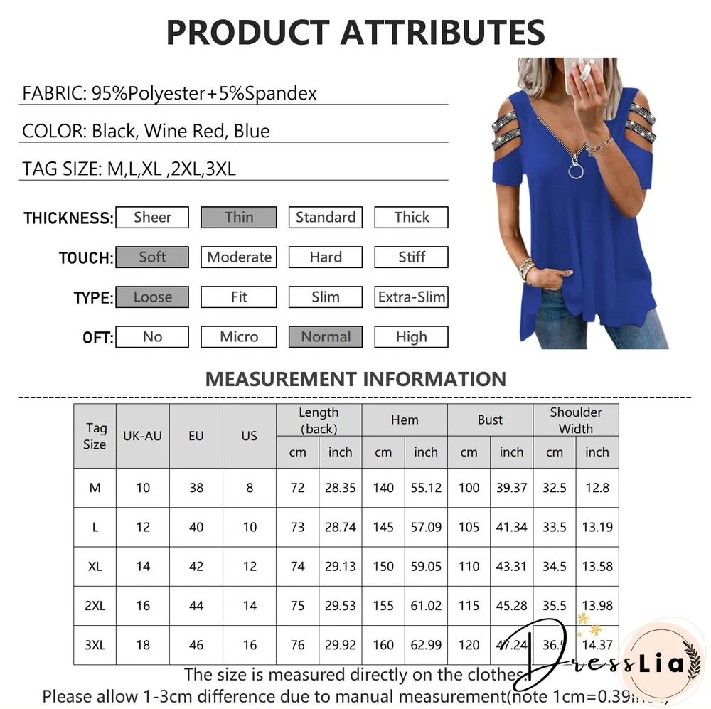 Summer Hollow Out Short Sleeve T-Shirts Women Sexy Zipper V-Neck Casual Ladies Tops Fashion Female Streetwear Blouse Tee D30