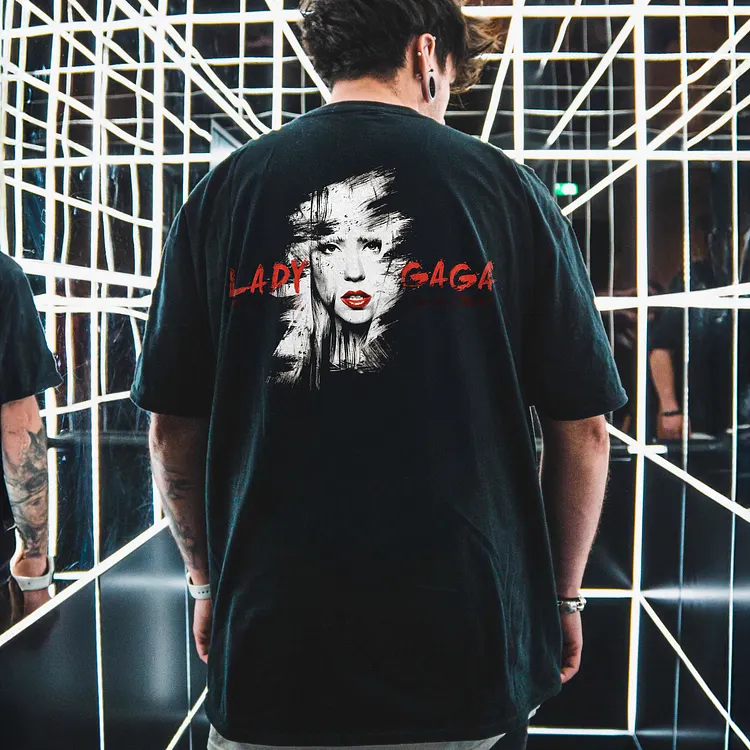 Lady Gaga Printed Men's T-shirt