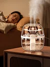1.8L Air Humidifier with Night Light Double Spray Humidifier for Home Bedroom