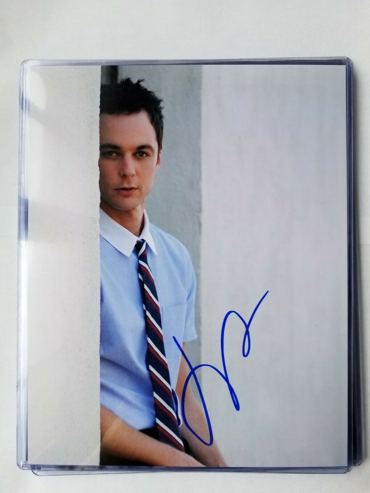 Signed Jim Parsons Authentic Auto 8 x 10 Photo Poster painting The Big Bang Theory Really Nice