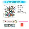 Croix papillon en forme sp&eacute;ciale 5D perforatrice partielle, diamants, dots, kits d&rsquo;art pr&eacute;cieux pour adultes, d&eacute;butants, d&eacute;coration int&eacute;rieure, peintu