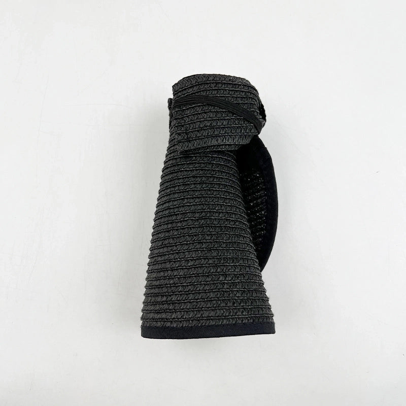 Women’s Vacation Solid Color Big Eaves Straw Hat