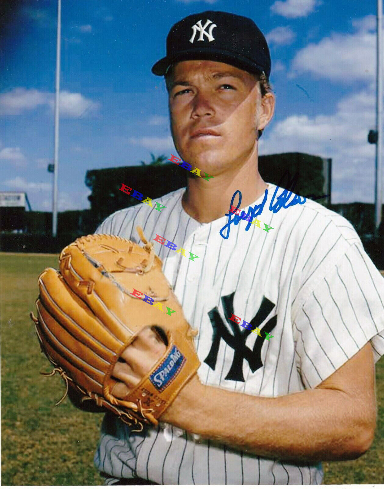 LOYD COLSON NEW YORK YANKEES 1970 Signed Autographed 8x10 Photo Poster painting Reprint