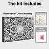 uk.everydayedeals DIY Pearl Painting With Frame - Handmade Self-Adhesive Pearls - Mandala(20*30cm)