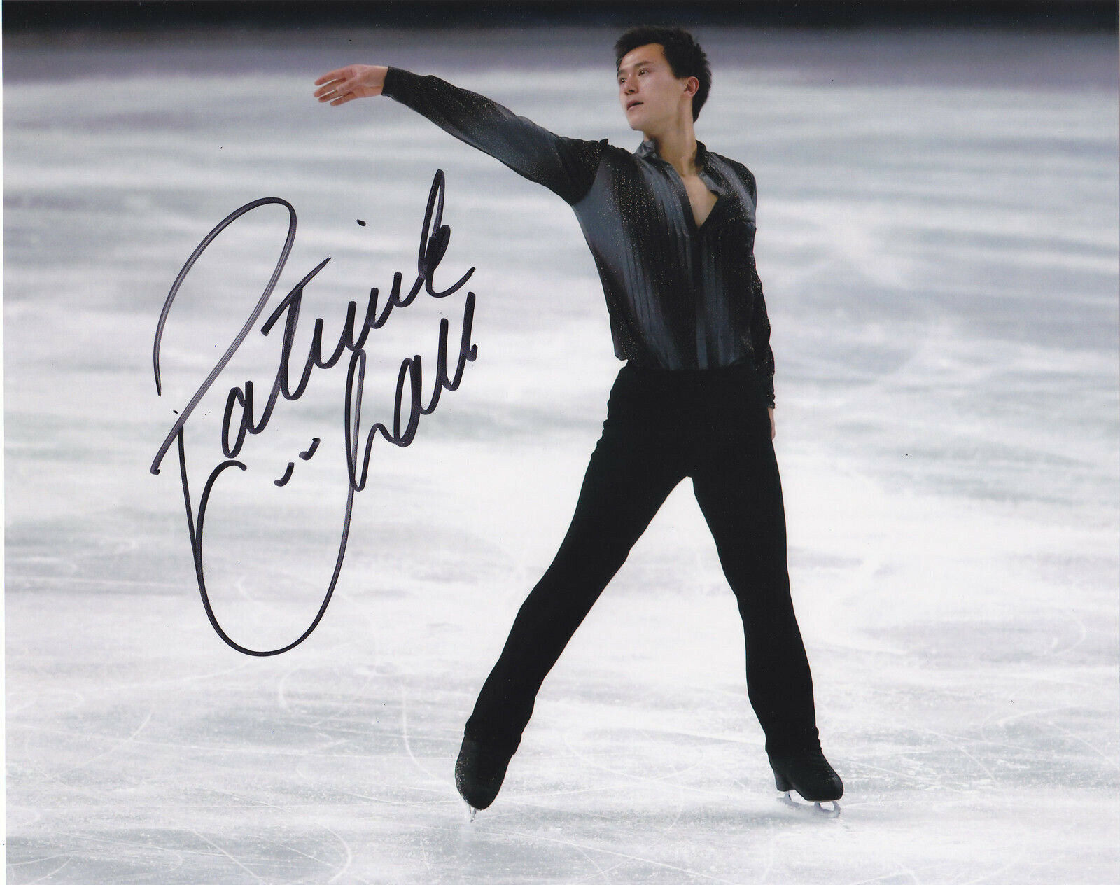 PATRICK CHAN SIGNED AUTOGRAPHED SKATING OLYMPICS 8X10 Photo Poster painting EXACT PROOF