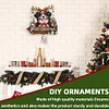 H&ouml;lzerner Willkommen zu Hause Weihnachtshund - 5d DIY Handwerk Wandhaken