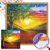 Diamond Painting -5D Round Partial AB Drill Mountain Sun(45x45cm)