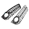 Car Front Bumper Fog Lamp Grille for Audi A5 Coupe/Sportback 2008 2009 2010 2011