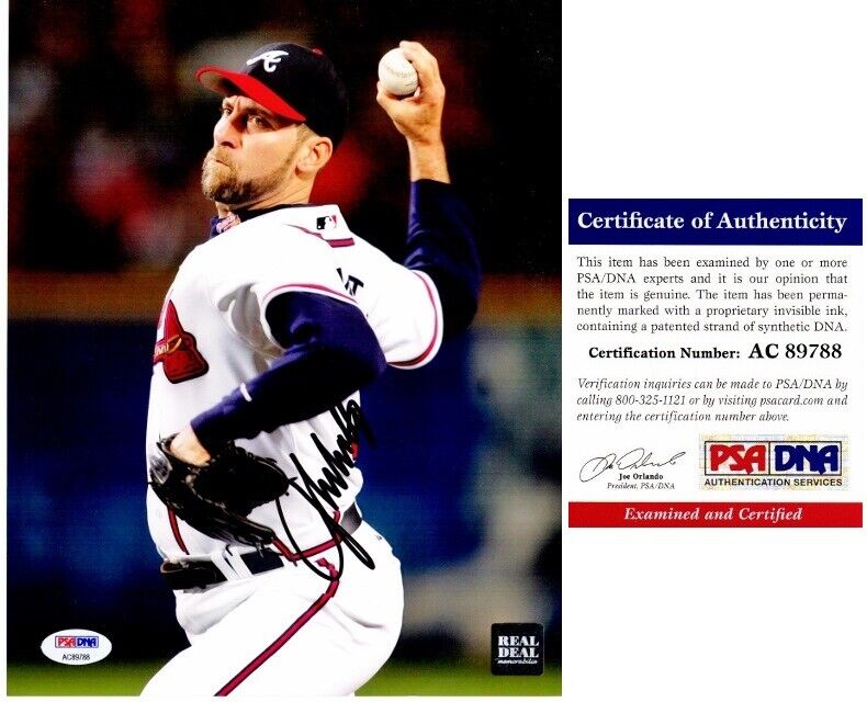 John Smoltz Signed - Autographed Atlanta Braves 8x10 inch Photo Poster painting - PSA/DNA COA