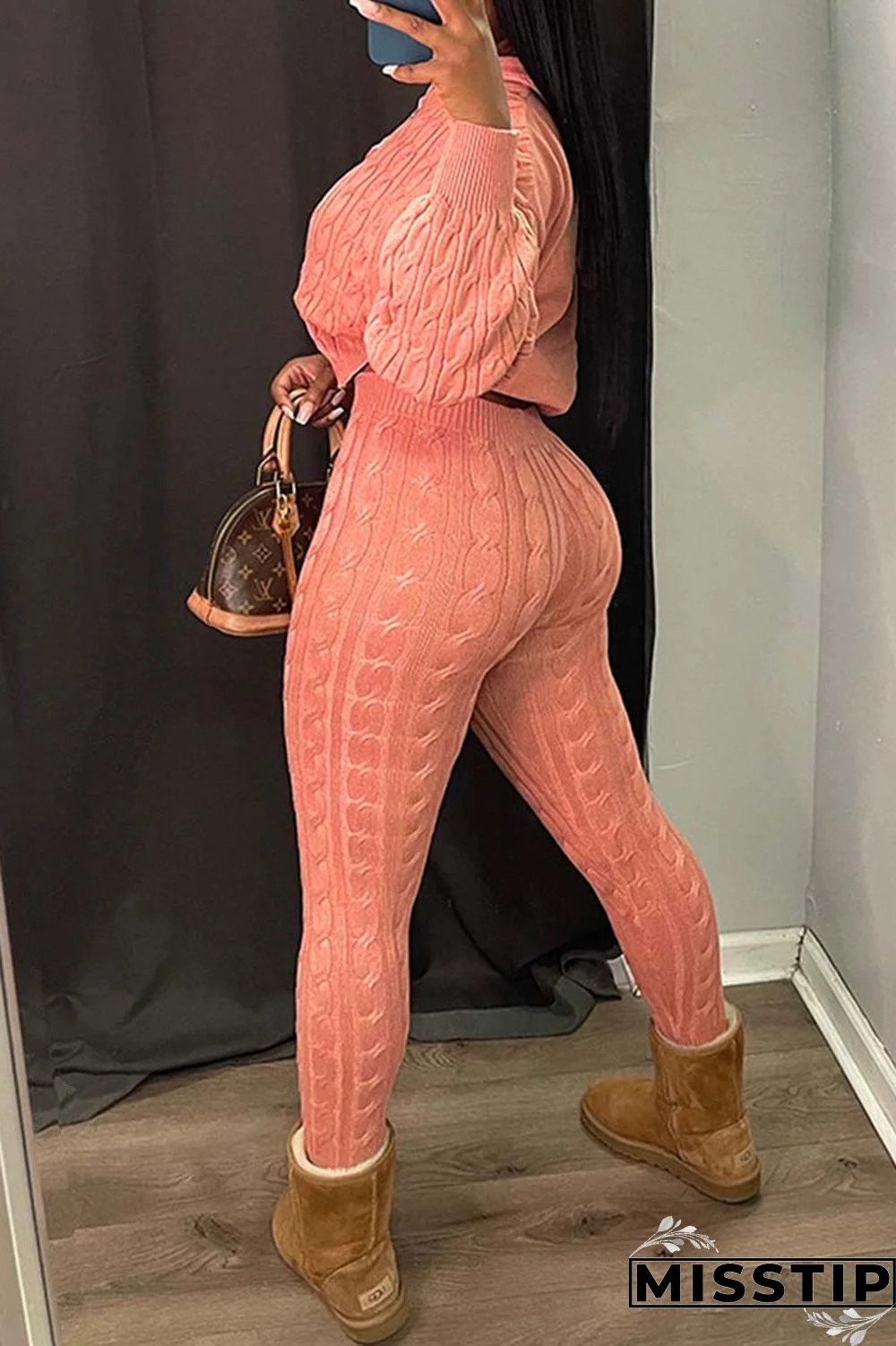 Black Casual Solid Patchwork Hooded Collar Long Sleeve Two Pieces