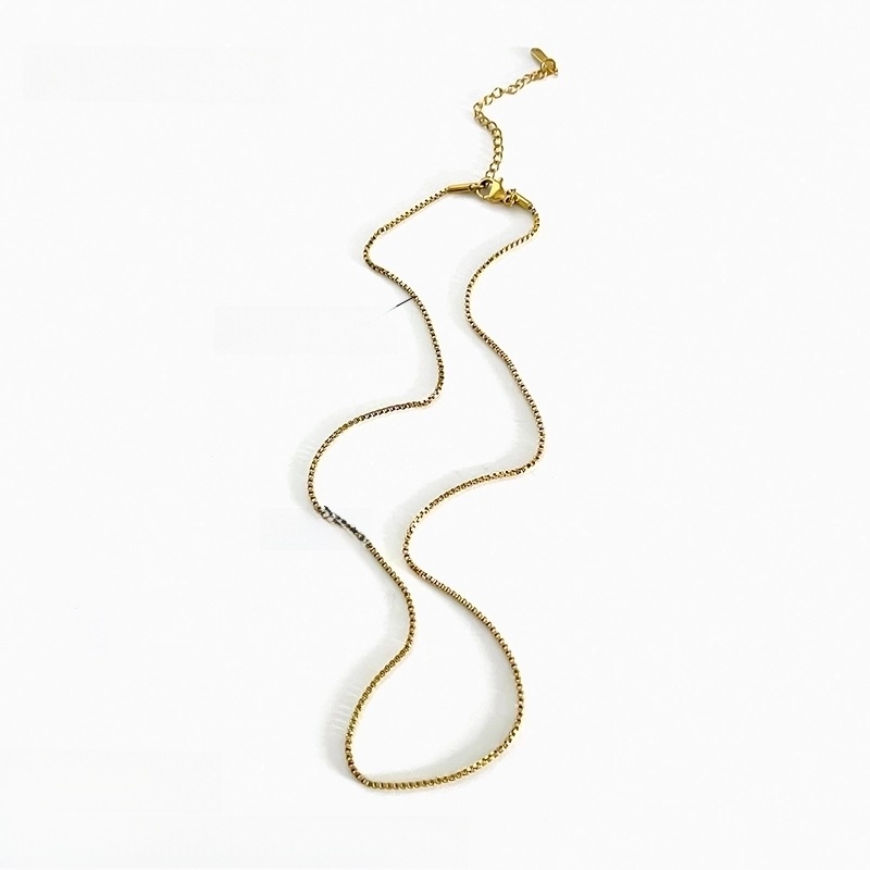 Basic Minimalist Geometric 316L Stainless Steel  18K Gold Plated Irregular Necklace