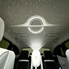 USB Car Interior LED Night Light with Heat  Galaxy Projector Night Light Portable Adjustable for Driving Experience Romantic Date Nights Road