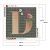 uk.everydayedeals Diamond Painting - Full Square - Letter Flower