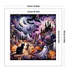 Halloween Castle-11CT Stamped Cross Stitch 50*50cm/19.69*19.69in tapestrymarket