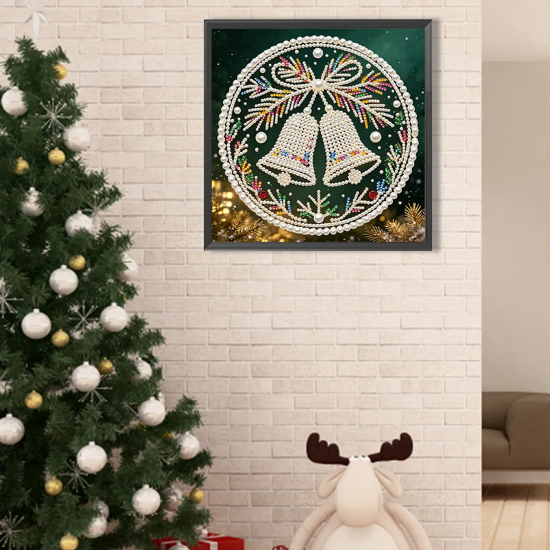 Bell Dream DIY Pearl Painting Kit for Adult Christmas 30x30cm Home Decor