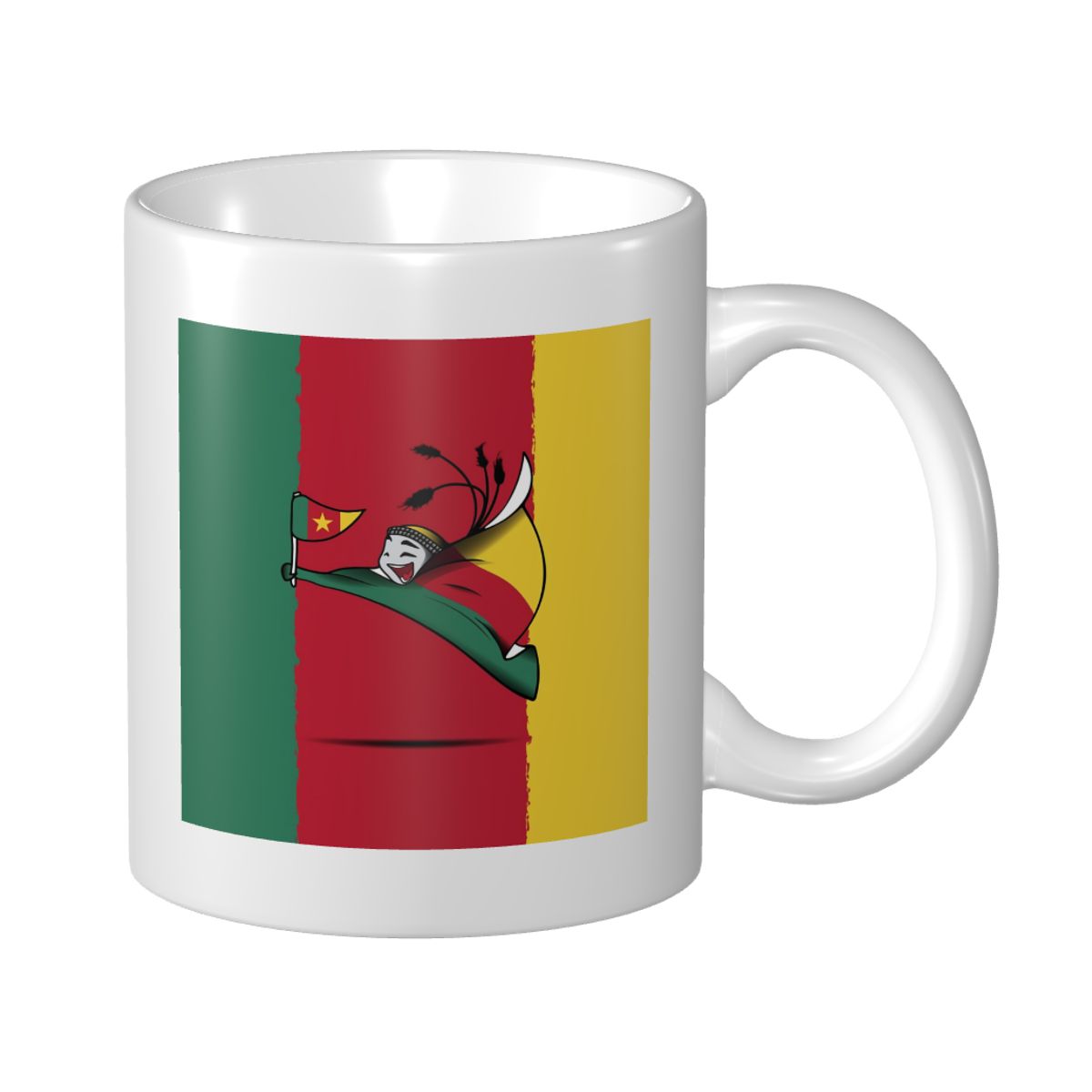 Cameroon World Cup 2022 Mascot Ceramic Mug