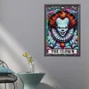 Clown - Rundbohrer Diamantmalerei - 45*65cm (gro&szlig;er Teilbohrer)