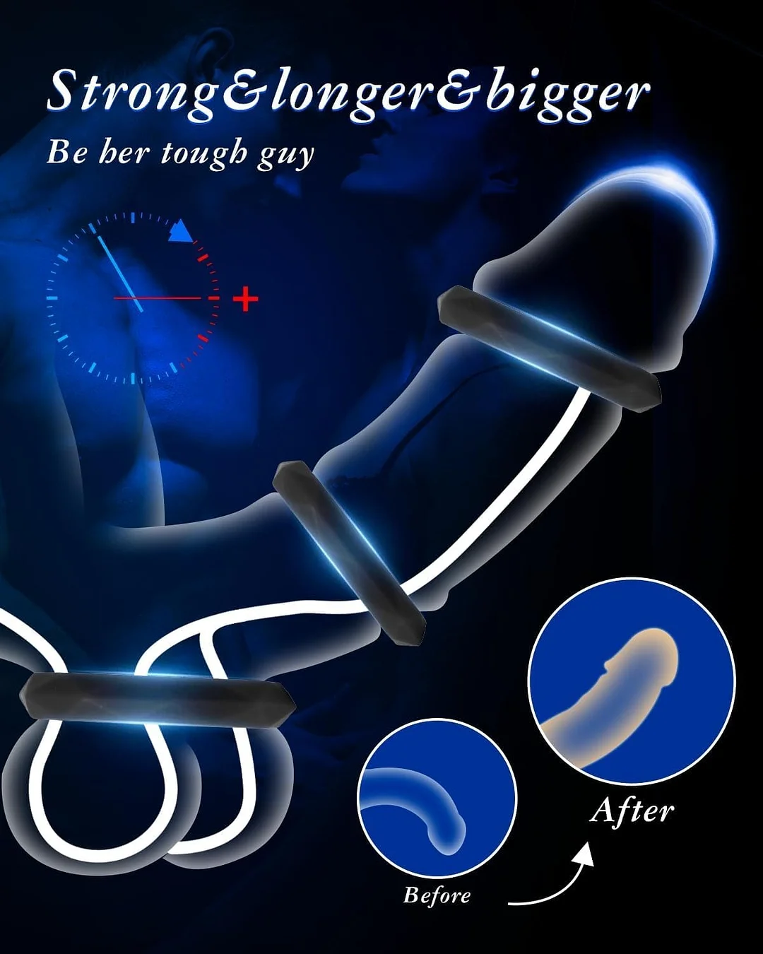 Veyno &ndash; 6-size Silicone Cock Ring Set For Men | Durable Stretch Delay Rings To Boost Stamina And Hardness