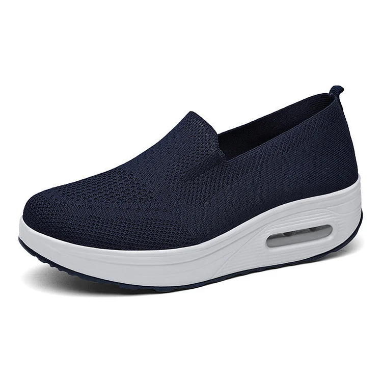 Breathable Sneakers Women Slip On,Fashion Men Mesh Casual Slip-On Sport Shoes Runing Platform Shoes QueenFunky
