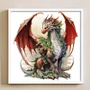 Christmas Pterosaur - 11CT Stamped Cross Stitch - 40*40cm - Dragon Xmas
