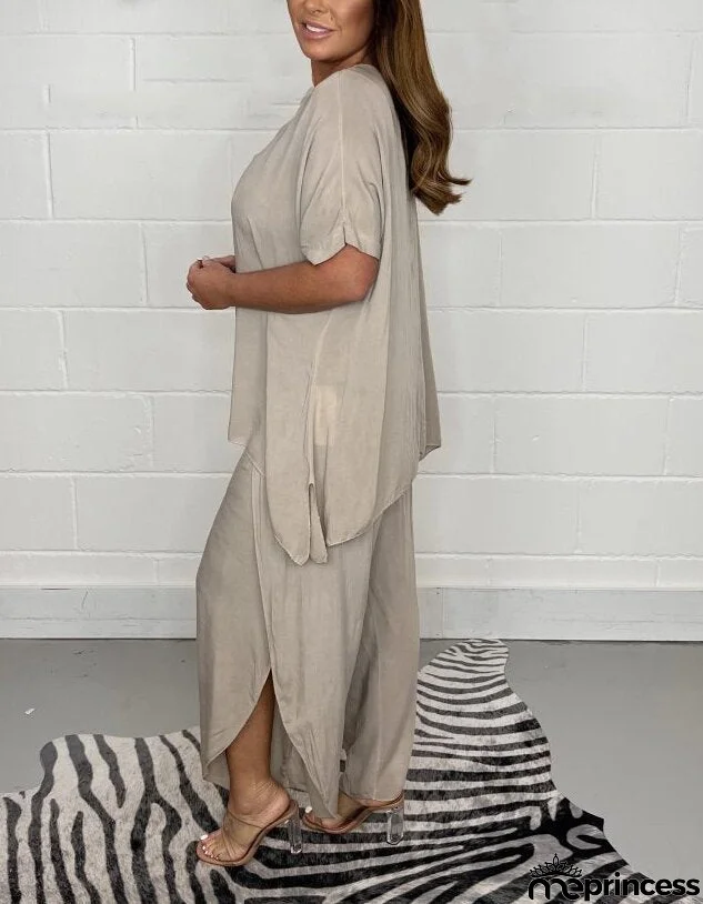 Sophisticated and breathable shirt and pants set