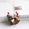 12PCS Christmas Tree New Year Hanging Decor Bells