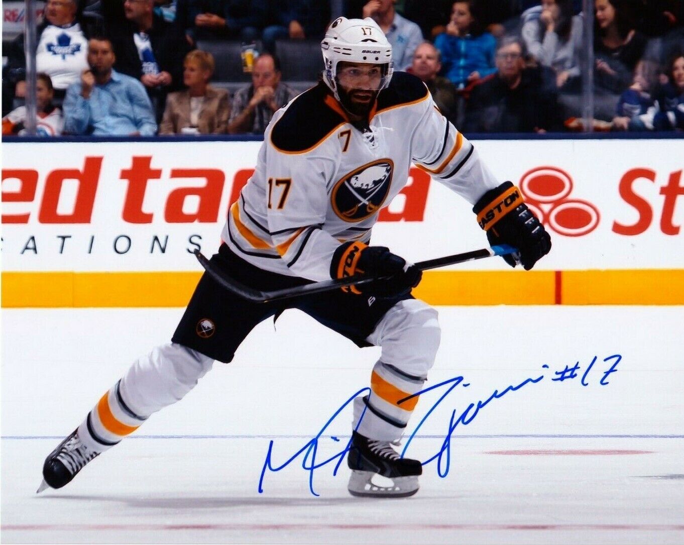 MIKE MICHAEL ZIGOMANIS autographed SIGNED BUFFALO SABRES 8X10 Photo Poster painting